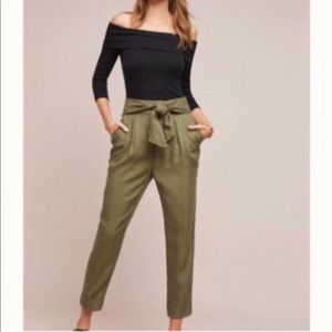 Anthropologie Kingsley belted pants